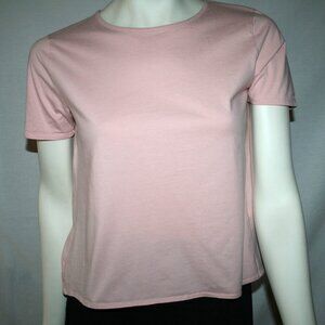 Jack Wills Dusty Pink Cropped Open Back T-shirt Size 4